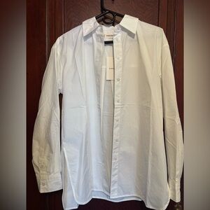 Everlane white supima cotton boyfriend shirt